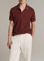 Drop-Needle Stripe Pima Cotton Polo Shirt - US 5074