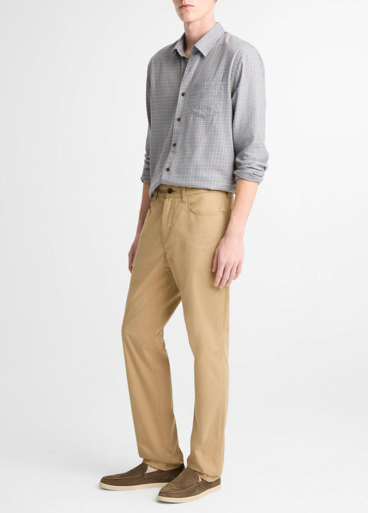 Dylan Slim 5-Pocket Cotton Sateen Pant - US 5666