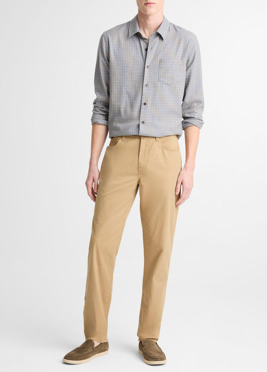 Dylan Slim 5-Pocket Cotton Sateen Pant - US 5666