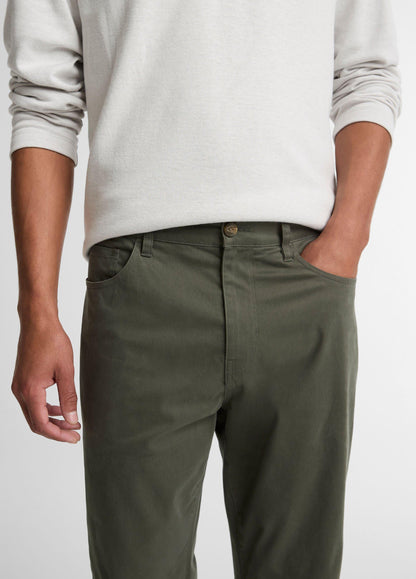 Dylan Slim 5-Pocket Cotton Sateen Pant - US 4545