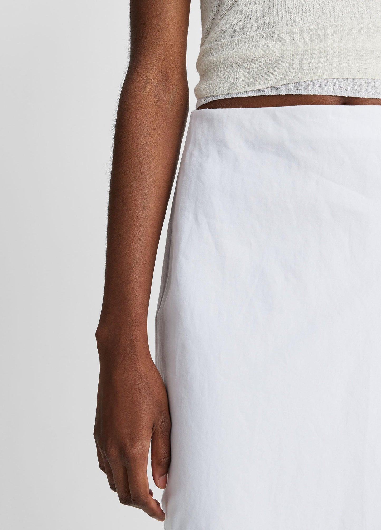 Easy Linen-Blend Slip Skirt - US 4131