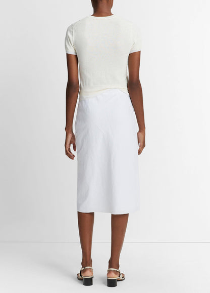 Easy Linen-Blend Slip Skirt - US 4131