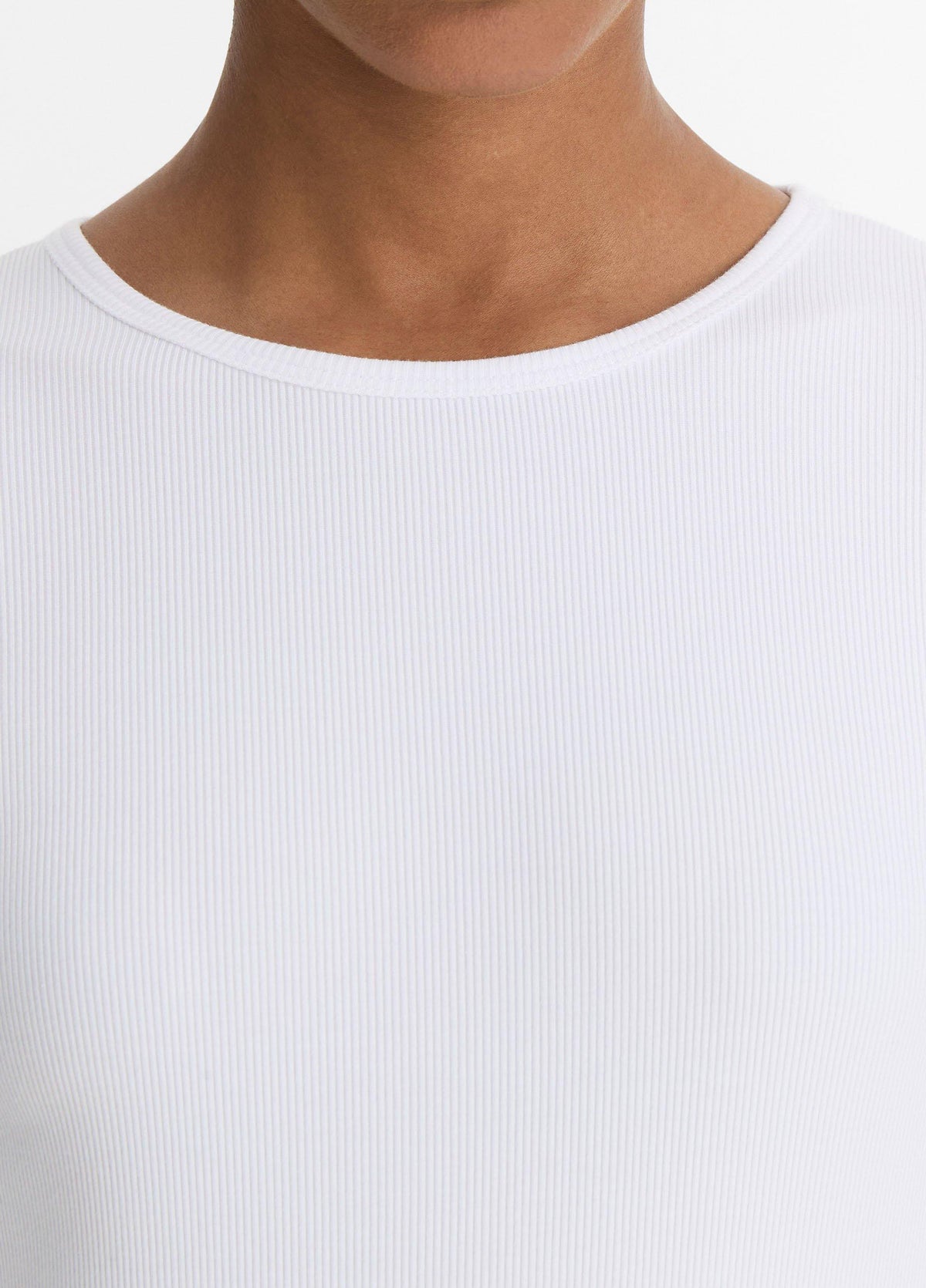 Elbow-Sleeve Crew Neck T-Shirt - US 0208
