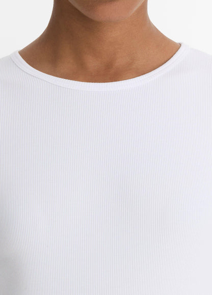 Elbow-Sleeve Crew Neck T-Shirt - US 0208