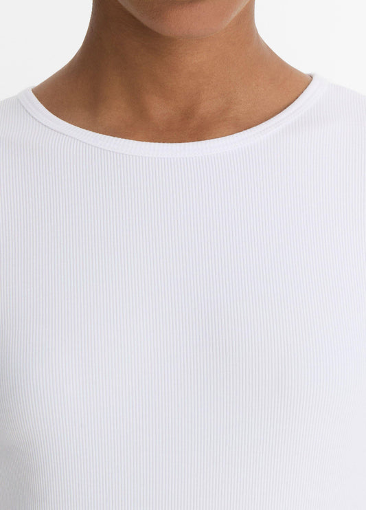 Elbow-Sleeve Crew Neck T-Shirt - US 0208