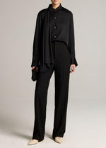 Elsa Fine Suiting High-Rise Straight-Leg Trouser - US 8185