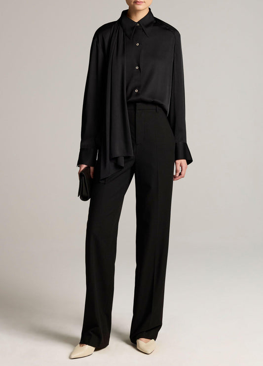 Elsa Fine Suiting High-Rise Straight-Leg Trouser - US 8185