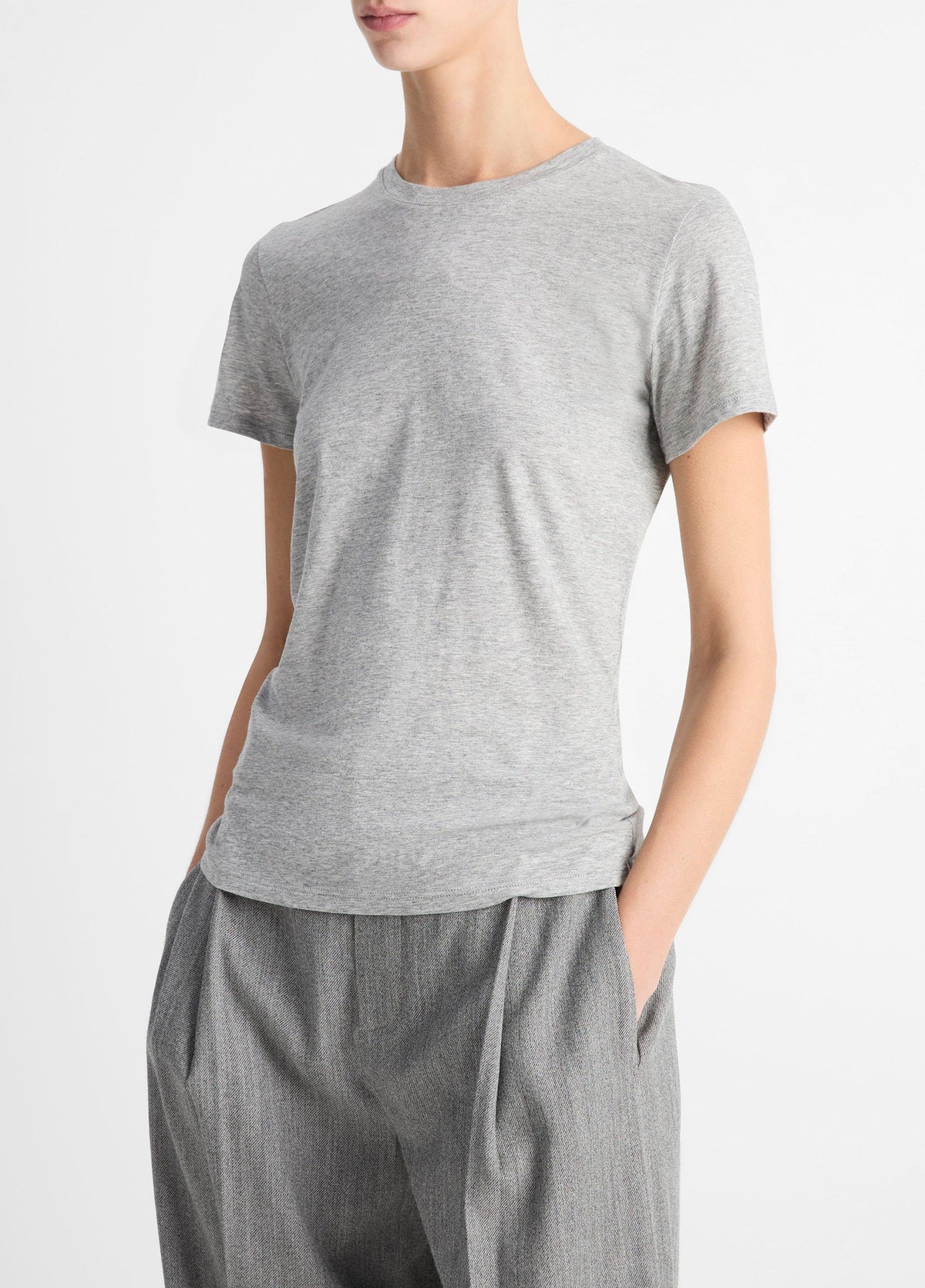 Essential Pima Cotton Crew Neck T-Shirt - US 5374