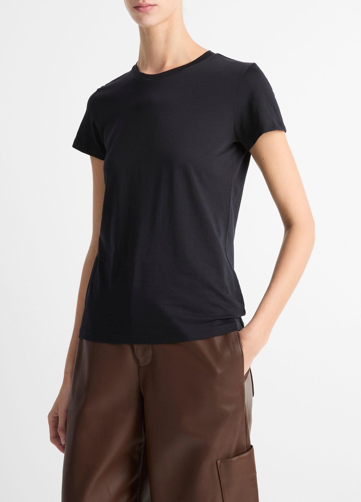 Essential Pima Cotton Crew Neck T-Shirt - US 3322