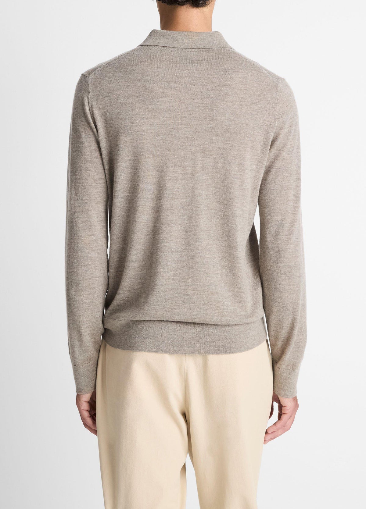 Featherweight Merino Wool-Cashmere Polo Sweater - US 5461