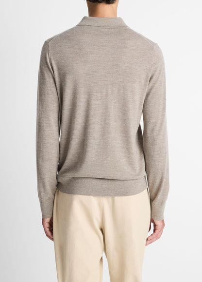 Featherweight Merino Wool-Cashmere Polo Sweater - US 5461