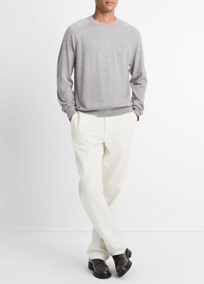 Featherweight Wool-Cashmere Crew Neck Sweater - US 9292