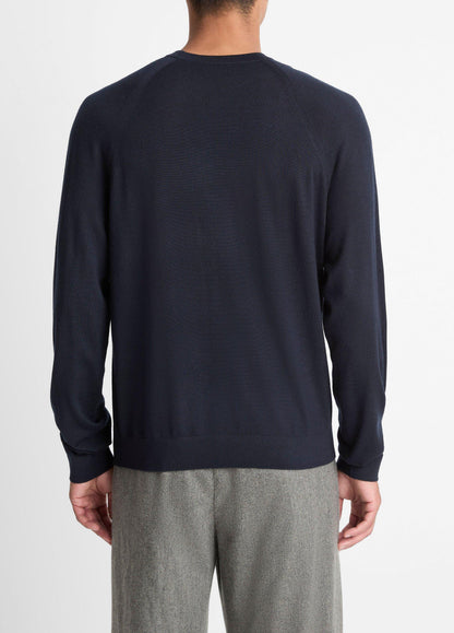 Featherweight Wool-Cashmere Crew Neck Sweater - US 9400