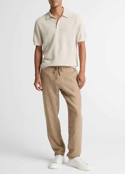 Geo-Jacquard Wool-Blend Blend Polo Sweater - US 6602