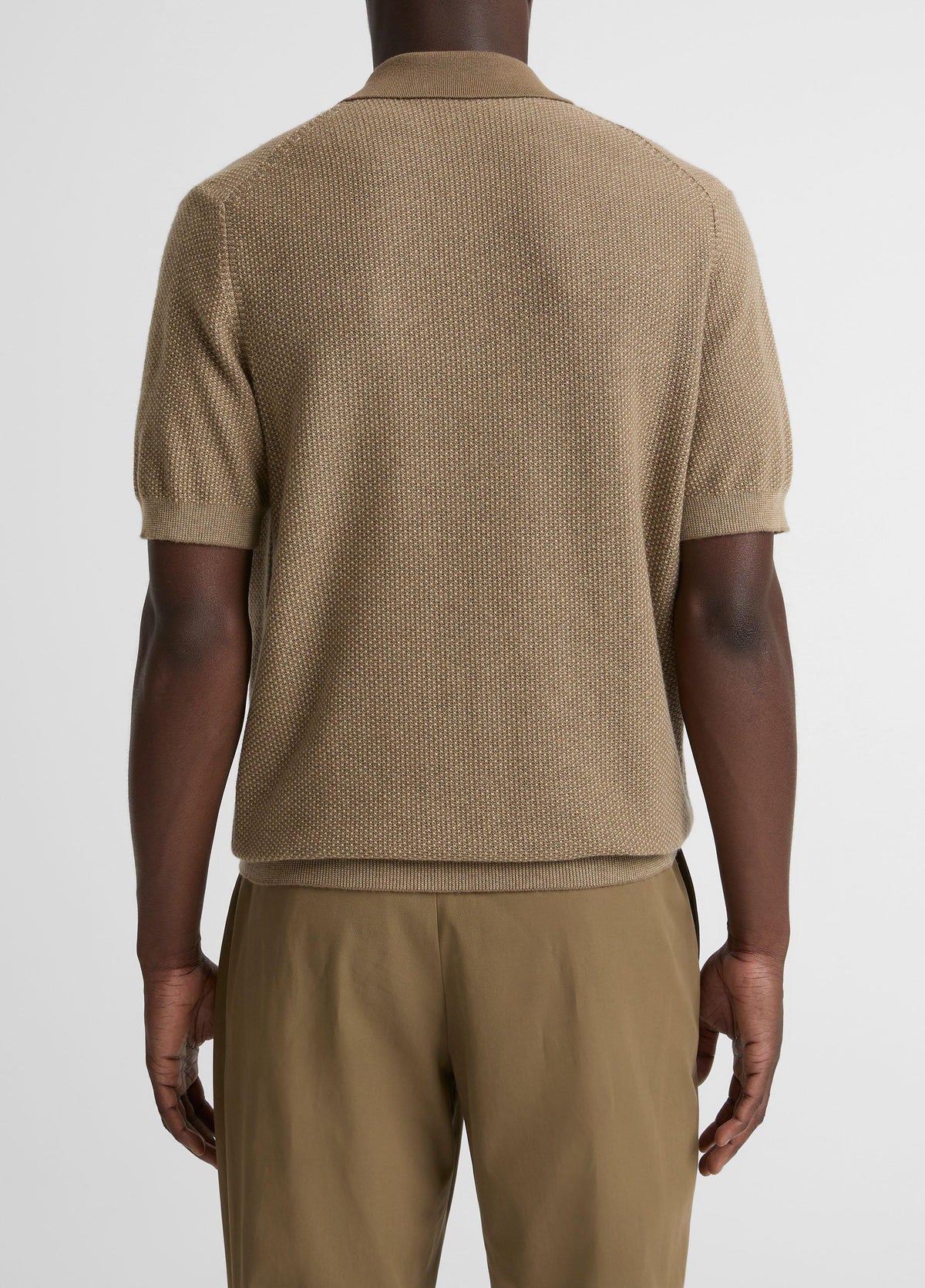 Geo-Jacquard Wool-Blend Blend Polo Sweater - US 6355