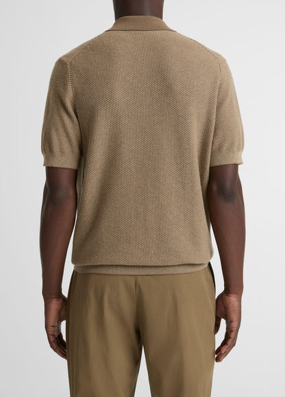 Geo-Jacquard Wool-Blend Blend Polo Sweater - US 6355