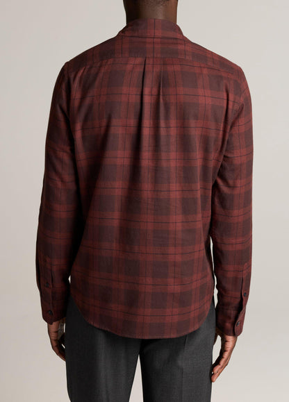 Hamilton Plaid Cotton Popover Shirt - US 8850
