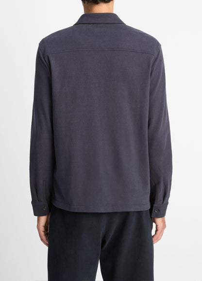 Heavy Sueded Cotton Shirt Jacket - US 6197