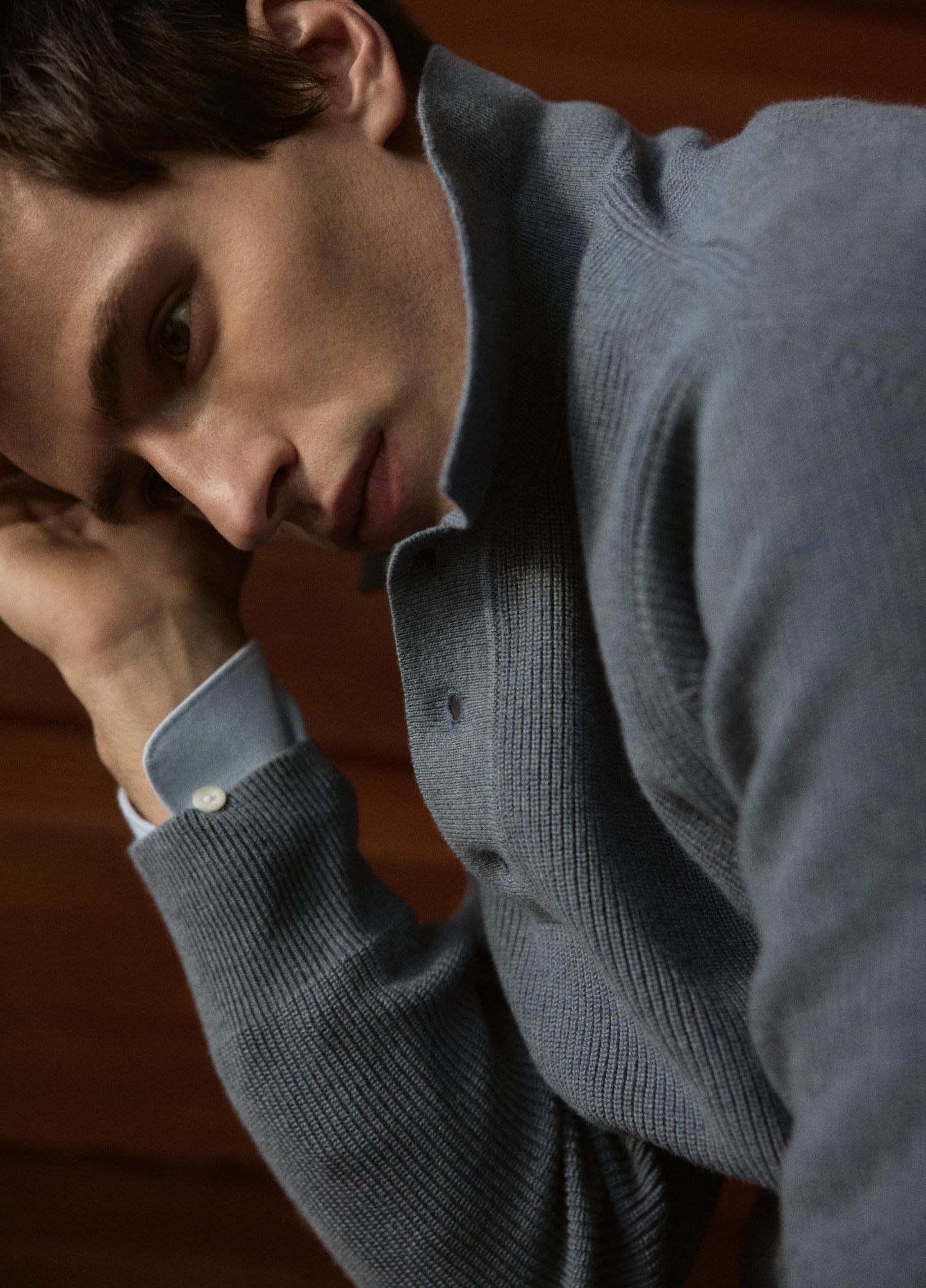 Heirloom Shaker Cotton-Cashmere Polo Sweater - US 5056