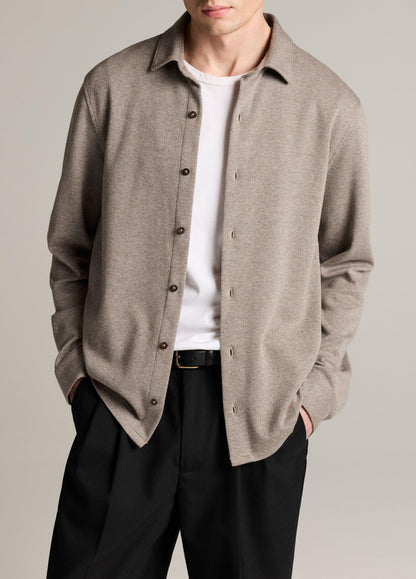 Herringbone Cotton-Blend Button-Front Shirt - US 3550