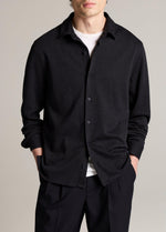Herringbone Cotton-Blend Button-Front Shirt - US 0769