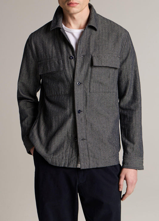 Herringbone Cotton-Linen Overshirt - US 5133