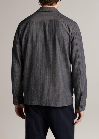 Herringbone Cotton-Linen Overshirt - US 5133