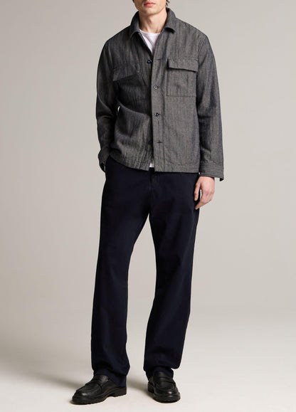 Herringbone Cotton-Linen Overshirt - US 5133