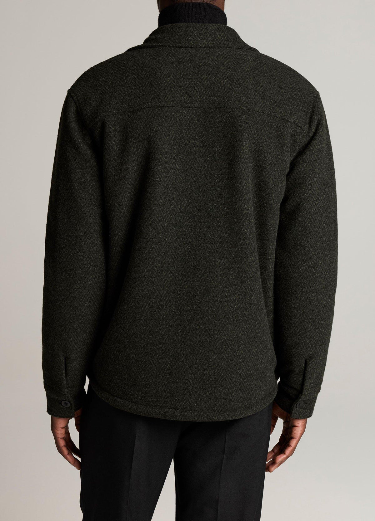 Herringbone Sherpa-Lined Shirt Jacket - US 5365