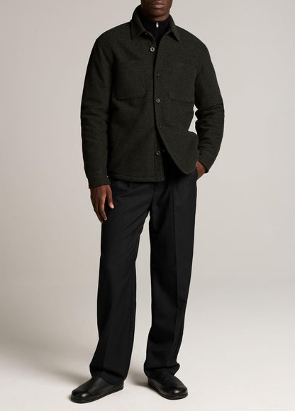 Herringbone Sherpa-Lined Shirt Jacket - US 5365