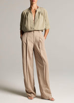 High-Rise Pleated Trouser - US 7541