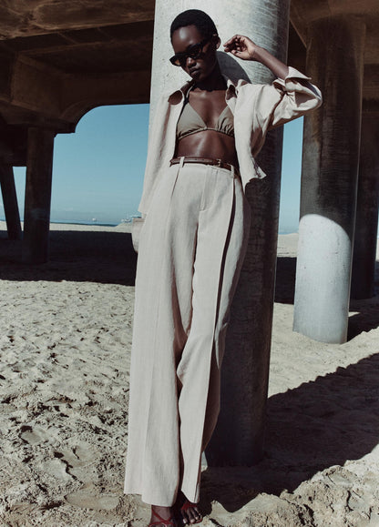 High-Rise Pleated Trouser - US 7541