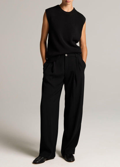 Italian Cotton-Blend Asymmetric Sweater Vest - US 6332