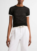 Italian Cotton-Blend Double-Layer Raglan-Sleeve Sweater - US 5790