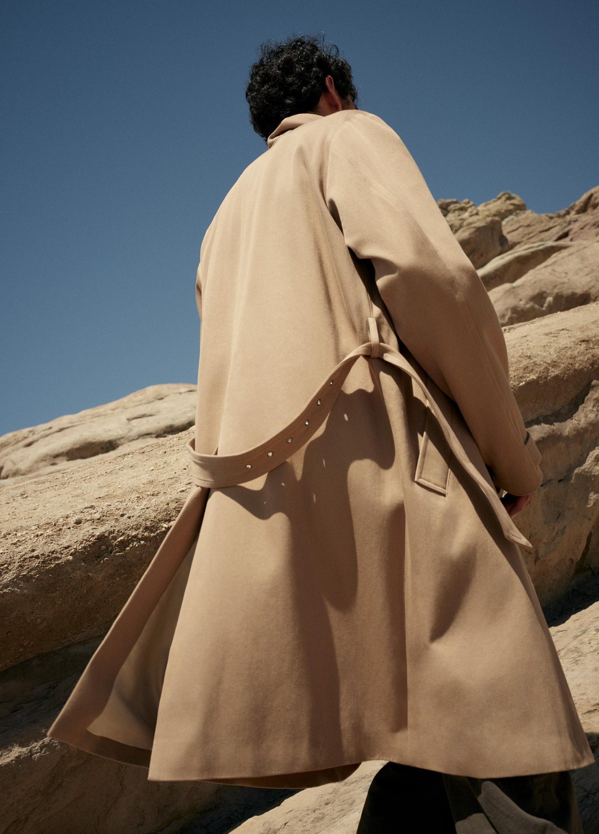 Italian Cotton Double-Breasted Trench Coat - US 0462
