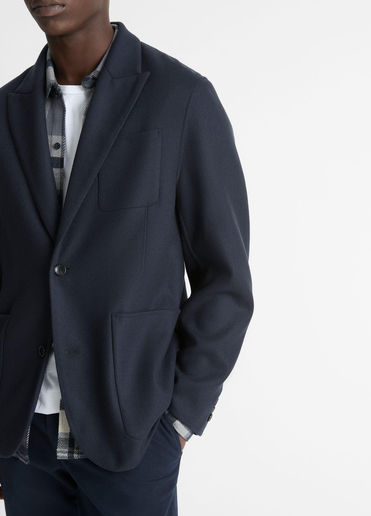 Italian Splittable Wool-Blend Blazer - US 1670