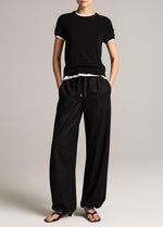 Italian Wool-Blend Flannel Drawstring Pant - US 9720
