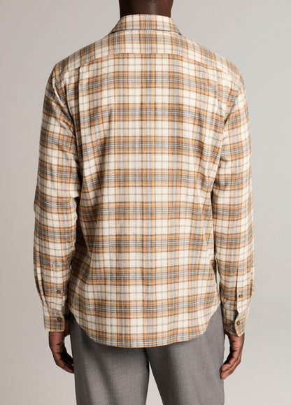 Jackson Plaid Cotton Button-Front Shirt - US 7404