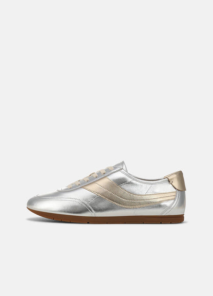 LA Metallic Leather Slip-On Runner Sneaker - US 7984