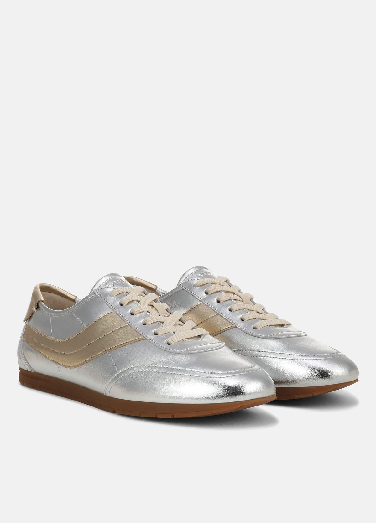 LA Metallic Leather Slip-On Runner Sneaker - US 7984