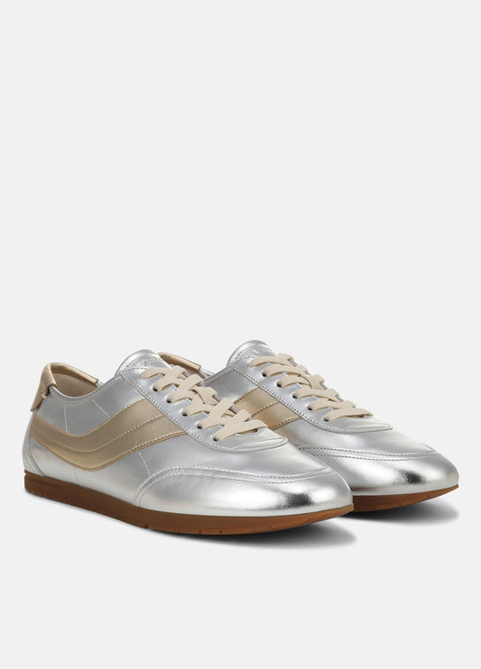 LA Metallic Leather Slip-On Runner Sneaker - US 7984