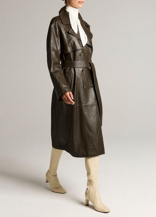 Leather Trench Coat - US 2103