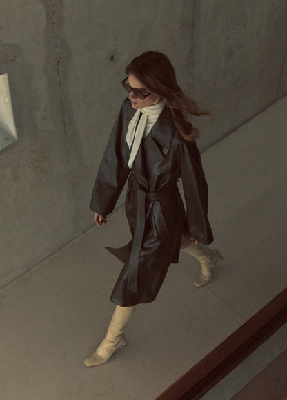 Leather Trench Coat - US 2103