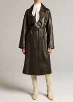 Leather Trench Coat - US 2103