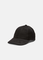 Leather-Trim Cashmere Baseball Cap - US 1018