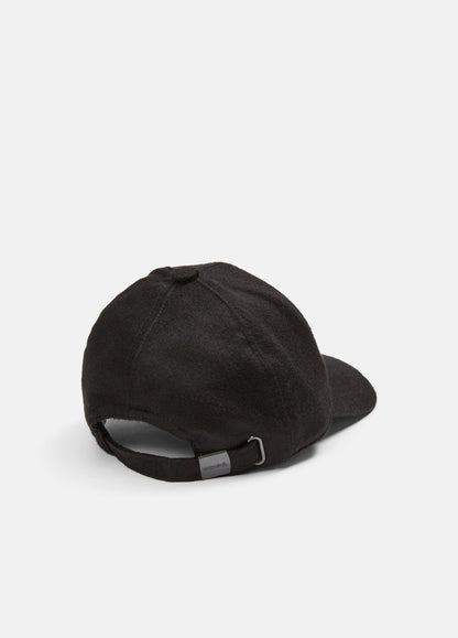 Leather-Trim Cashmere Baseball Cap - US 1018