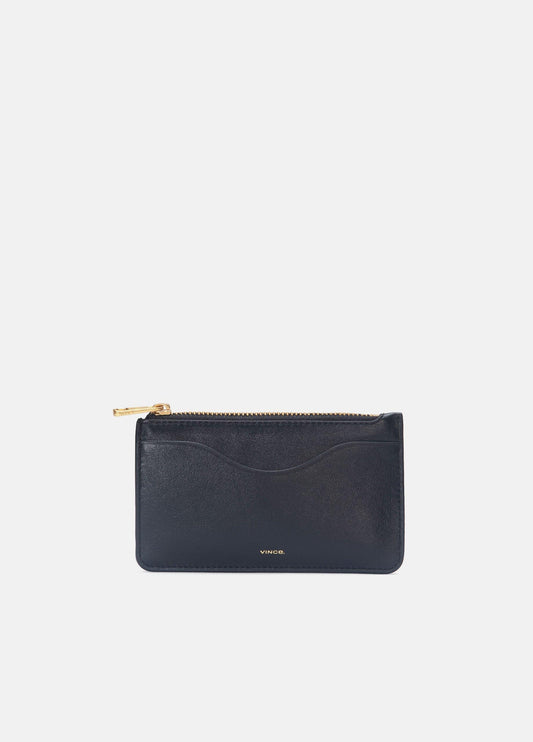 Leather Zip-Top Card Case - US 6886