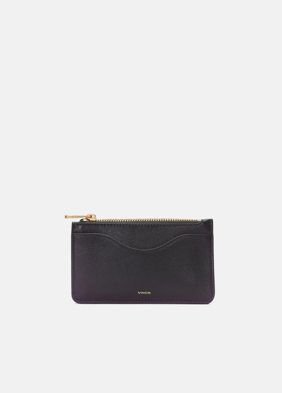 Leather Zip-Top Card Case - US 2964