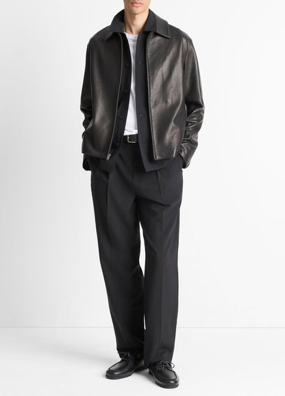 Leather Zip-Up Jacket - US 7496