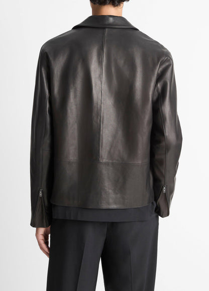 Leather Zip-Up Jacket - US 7496